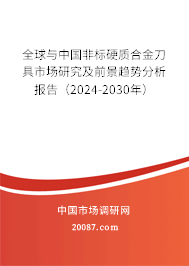 全球与中国非标硬质合金刀具市场研究及前景趋势分析报告（2024-2030年）