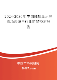 2024-2030年中国触摸显示屏市场调研与行业前景预测报告