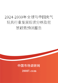 2024-2030年全球与中国充气玩具行业发展现状分析及前景趋势预测报告