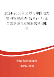 2024-2030年全球与中国动力电池管理系统（BMS）行业全面调研与发展趋势预测报告