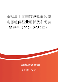 全球与中国甲醇燃料电池膜电极组件行业现状及市场前景报告（2024-2030年）