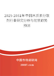 2025-2031年中国木质素分散剂行业研究分析与前景趋势预测 2025-2031年中国木质素分散剂行业研究分析与前景趋势预测
