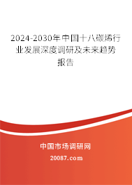 2024-2030年中国十八碳烯行业发展深度调研及未来趋势报告