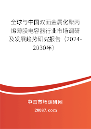 全球与中国双面金属化聚丙烯薄膜电容器行业市场调研及发展趋势研究报告（2024-2030年）