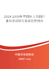 2024-2030年中国水上乐园行业现状调研与发展前景预测