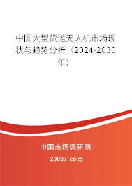 中国大型货运无人机市场现状与趋势分析（2024-2030年）