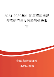 2024-2030年中国氟磺酸市场深度研究与发展趋势分析报告