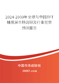 2024-2030年全球与中国TFT触摸屏市场调研及行业前景预测报告