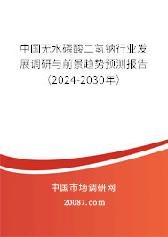 中国无水磷酸二氢钠行业发展调研与前景趋势预测报告（2024-2030年）