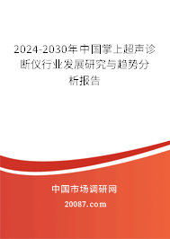 2024-2030年中国掌上超声诊断仪行业发展研究与趋势分析报告