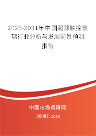 2025-2031年中国超薄触控玻璃行业分析与发展前景预测报告 2025-2031年中国超薄触控玻璃行业分析与发展前景预测报告