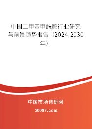 中国二甲基甲酰胺行业研究与前景趋势报告（2024-2030年）