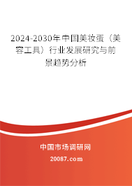 2024-2030年中国美妆蛋（美容工具）行业发展研究与前景趋势分析