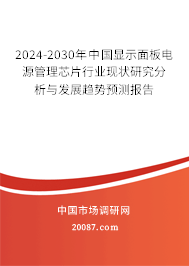 2024-2030年中国显示面板电源管理芯片行业现状研究分析与发展趋势预测报告