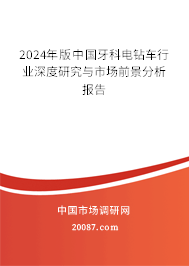 2024年版中国牙科电钻车行业深度研究与市场前景分析报告