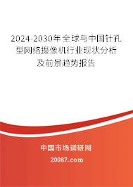 2024-2030年全球与中国针孔型网络摄像机行业现状分析及前景趋势报告