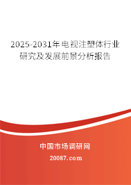 2025-2031年电视注塑体行业研究及发展前景分析报告 2025-2031年电视注塑体行业研究及发展前景分析报告