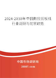 2024-2030年中国数控剪板机行业调研与前景趋势