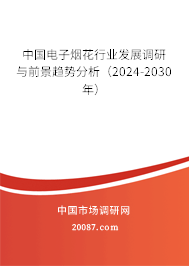 中国电子烟花行业发展调研与前景趋势分析（2024-2030年）