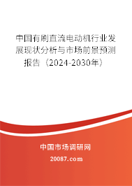 中国有刷直流电动机行业发展现状分析与市场前景预测报告（2024-2030年）