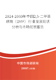 2024-2030年中国2,5-二甲基呋喃（DMF）行业发展现状分析与市场前景报告