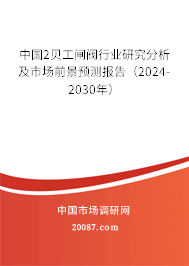 中国2贝工闸阀行业研究分析及市场前景预测报告（2024-2030年）