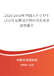 2024-2030年中国大尺寸TFT-LCD背光模组市场现状及发展趋势报告