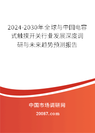 2024-2030年全球与中国电容式触摸开关行业发展深度调研与未来趋势预测报告