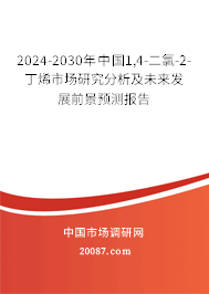 2024-2030年中国1,4-二氯-2-丁烯市场研究分析及未来发展前景预测报告