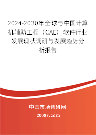 2024-2030年全球与中国计算机辅助工程（CAE）软件行业发展现状调研与发展趋势分析报告