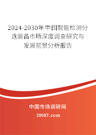 2024-2030年中国智能检测分选装备市场深度调查研究与发展前景分析报告