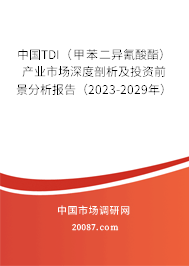 中国TDI（甲苯二异氰酸酯）产业市场深度剖析及投资前景分析报告（2023-2029年）