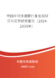 中国半导体建模行业发展研究与前景趋势报告（2024-2030年）