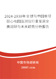 2024-2030年全球与中国单导联心电图监测仪行业发展全面调研与未来趋势分析报告