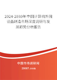 2024-2030年中国计算机外围设备制造市场深度调研与发展趋势分析报告