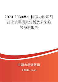 2024-2030年中国强力脱漆剂行业发展研究分析及未来趋势预测报告