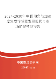 2024-2030年中国倾角与加速度集成传感器发展现状与市场前景预测报告