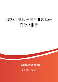 2023年薄膜开关产业现状研究分析报告