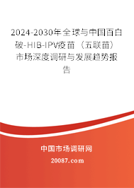 2024-2030年全球与中国百白破-HIB-IPV疫苗（五联苗）市场深度调研与发展趋势报告