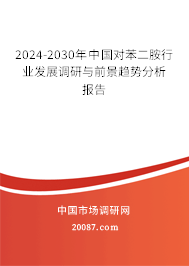 2024-2030年中国对苯二胺行业发展调研与前景趋势分析报告