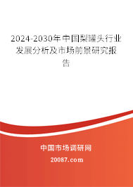 2024-2030年中国梨罐头行业发展分析及市场前景研究报告