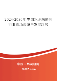 2024-2030年中国水泥助磨剂行业市场调研与发展趋势