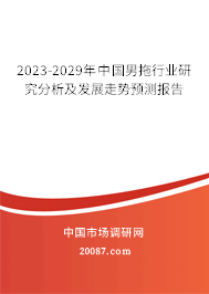 2023-2029年中国男拖行业研究分析及发展走势预测报告 2023-2029年中国男拖行业研究分析及发展走势预测报告