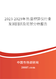 2023-2029年热量积算仪行业发展回顾及前景分析报告