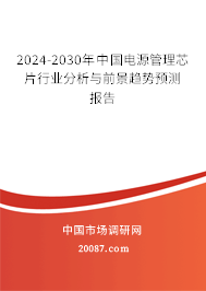 2024-2030年中国电源管理芯片行业分析与前景趋势预测报告