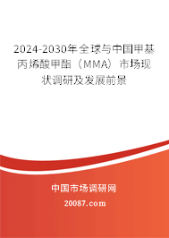 2024-2030年全球与中国甲基丙烯酸甲酯（MMA）市场现状调研及发展前景