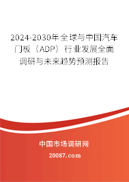 2024-2030年全球与中国汽车门板（ADP）行业发展全面调研与未来趋势预测报告