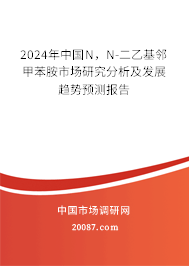 2024年中国N，N-二乙基邻甲苯胺市场研究分析及发展趋势预测报告