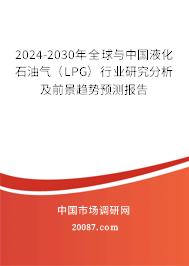 2024-2030年全球与中国液化石油气（LPG）行业研究分析及前景趋势预测报告